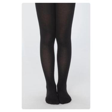 Imagem de Meia Calça Infantil Algodão Com Elastano Lobinha 2526-001 - Lupo, Pret