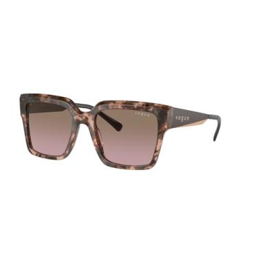Imagem de Óculos de Sol Vogue Eyewear 0VO5553S 314514 Tam 54 / Rosa Tartaruga - Lentes Rosa Gradiente