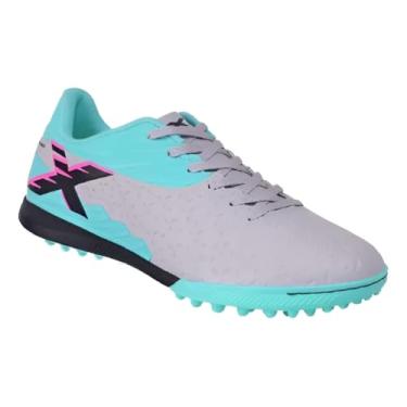 Imagem de Chuteira Oxn Gênio 348 (Gelo/Verde menta/Pink/Preto Inf 348 8222, BR, Criança de 9 a 12 anos, Numérico, 34)