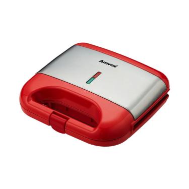 Imagem de Grill e Sanduicheira Elétrica Amvox AMS 500 Red - 750W 127V