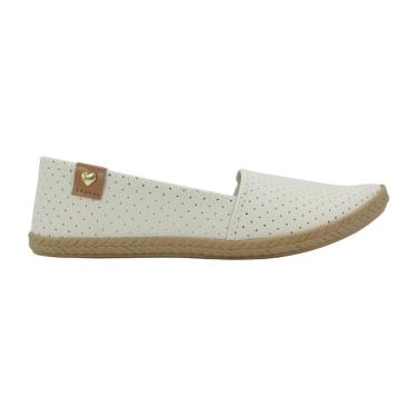 Imagem de Sapatilha Feminina Moleca Nobuck Pele Branco Off
