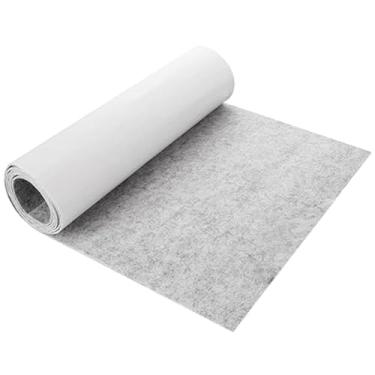 Imagem de Forros autoadesivos de feltro, rolo de tecido de feltro artesanal de 30 x 200 cm, tecido acolchoado espesso para armários de cozinha e cadeiras de gaveta (cinza, 11,8 x 78,8)