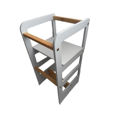 Imagem de Torre de Aprendizagem Montessori colorida cinza verde rosa com acessorios