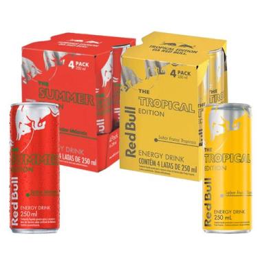 Imagem de Kit c/ 8und Energético RED BULL Melância e Tropical 250ml