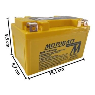Imagem de Bateria Moto Mbtz10s Motobatt Yamaha R6 R1 Mt 07 Mt 09 Mt07