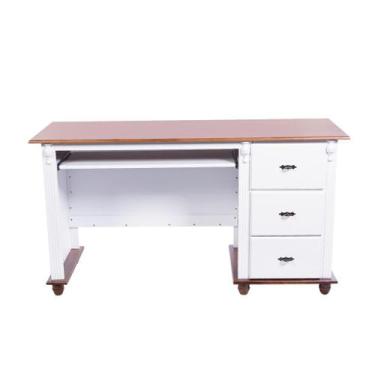 Imagem de Escrivaninha com Porta Teclado Liberado e Pés Torneados - Meyer Móveis