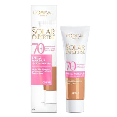 Imagem de Protetor Solar Facial L’Oréal Paris Solar Expertise Efeito Make Up FPS70 Cor 3.0 30g