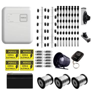 Imagem de Kit Cerca Elétrica Completo Intelbras ELC 5001 105m, 35 Hastes Industr