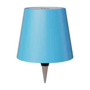 Imagem de nulmvic Luminária Sem Fio Para Garrafas, Luzes Vinho Com 3 Temperaturas De Cor, Led Recarregável Dimerização Contínua Garrafas Bebidas, Quarto, Restaurante E Bar - Azul