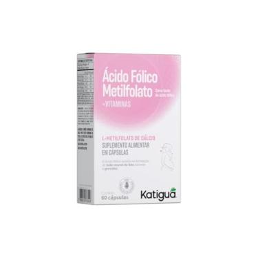 Imagem de Katiguá, Ácido Fólico Metilfolato, Com vitaminas, Sem Sabor, 30 Cápsulas rígidas • 30 doses