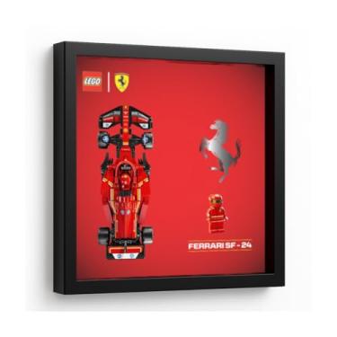 Imagem de Quadro Moldura Expositor para Carros F1 Speed Champions, Acompanha 20 fixadores com Fita 3M, 27x27cm (Ferrari)