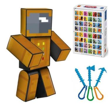 Imagem de Boneco minecraft zoom turma do problems 25cm articulado novo - ALGAZAR