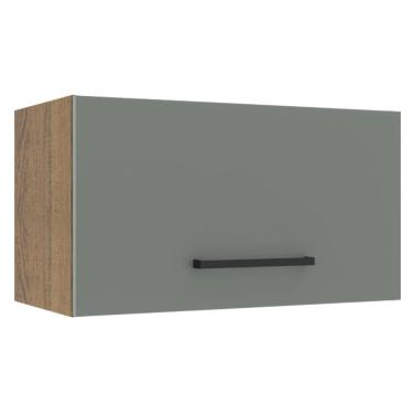 Imagem de Armário Aéreo Madesa Agata 60 cm 1 Porta Basculante - Rustic/Cinza