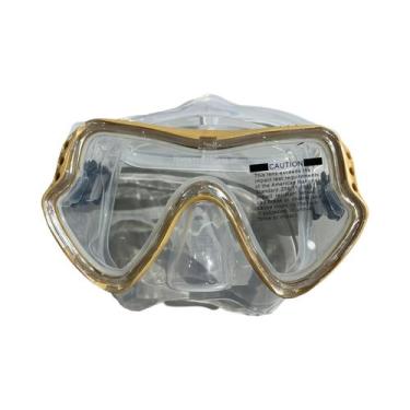 Imagem de Máscara de Mergulho com Snorkel - Adulto, Silicone, à Prova d'Água e c