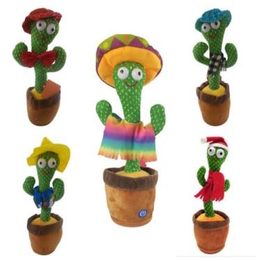 Imagem de Cacto ou Pato Dançante TikTok Toca Música Repete A Fala Com Luzes - Pe