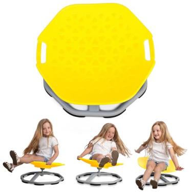 Imagem de Special Supplies Cadeira giratória para crianças - Cadeira sensorial versátil para sentar e girar para treinamento e coordenação corporal - Cadeira giratória sensorial para sala de jogos, quarto ou