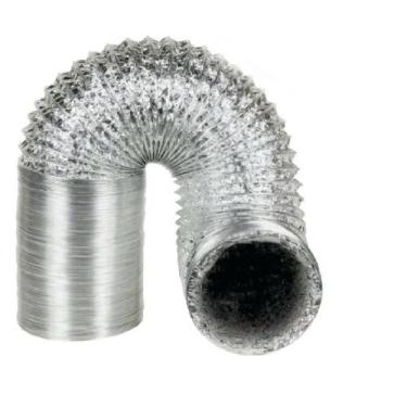 Imagem de Duto Flexível  em Alumínio Corrugado Diâmetro de 30Cm  Lance com10 Met