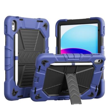 Imagem de KENKE Capa de grau militar para iPad (A16) 11ª geração 11 polegadas 2025 / iPad 10ª geração 10 polegadas 2022, capa resistente à prova de choque de grau militar com suporte para lápis para iPad 11/10