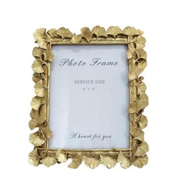 Imagem de Moldura para fotos LONG XIN Vintage Gold Resin 15x20cm para 6x8 polega