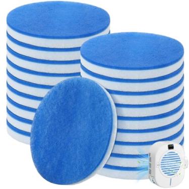 Imagem de Hortsun Kit de substituição de filtro de poliéster com 20 peças para ventilação de secadora interna, filtro de substituição circular de dupla face espessa para ventilação de secador elétrico interno