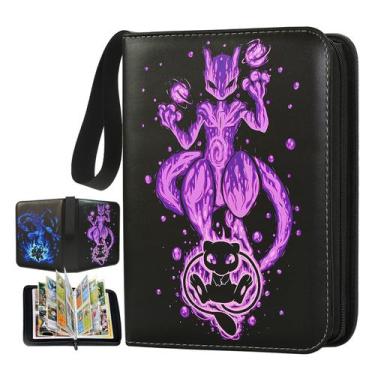 Imagem de Suporte de fichário de 4 bolsos para cartas Pokémon +400 cartas - popc