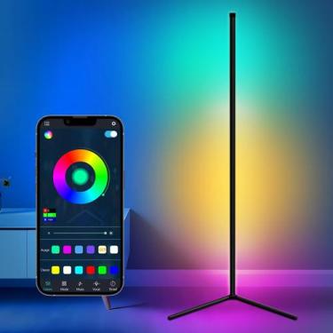 Imagem de Luminária de chão de canto TGHTGH LED Space 16 milhões de cores