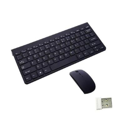 Imagem de Mini combinação de teclado sem fio e mouse, 2.4g sem fio - HUOGUO