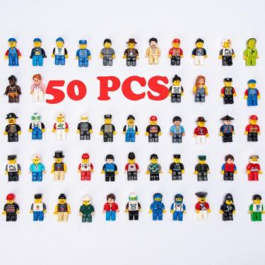 Imagem de Boneco de ação Minifigures ELECBYTES Minifigs 50 unidades