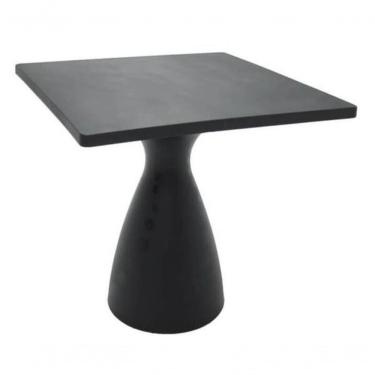 Imagem de Mesa Quadrada Tramontina Flut Grafite Em Polietileno