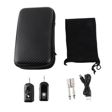 Imagem de Sanpyl Captador de Guitarra Acústica Sem Fio, Conjunto de Transmissor e Receptor Sem Fio de 30 Hz-18 KHz 96dB 2,5 Ms para Piano Baixo Com Entrada de Som de 3,5/6,35 Mm
