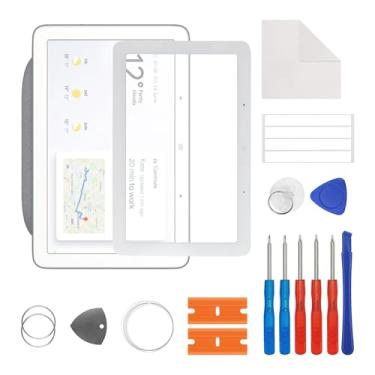 Imagem de SwarKing Nova substituição de tela de vidro frontal externa para Goo-g-le Home Nest Hub 1ª geração com kit de ferramentas de reparo gratuito (sem toque LCD e digitalizador)