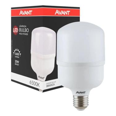 Imagem de 2X Kit 5 Lâmpadas Bulbo Alta Potência 20W 6500K  Avan