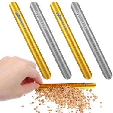 Imagem de LIQWEI 4 peças de triturador de mesa, vassoura de migalhas de aço inoxidável, raspador de migalhas para restaurantes e casas, garçons, acessórios de ferramentas de garçonetes