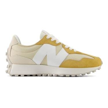Imagem de New Balance Tênis infantil 574 V1 com cadarço, Amarelo, 36