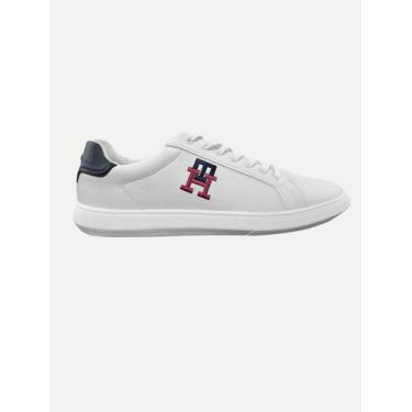 Imagem de Tênis Tommy Hilfiger Masculino Daniel 24 Monogram Branco, 39