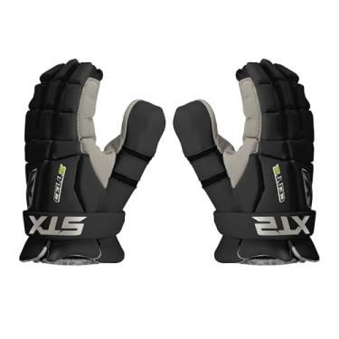 Imagem de STX Luvas de goleiro de lacrosse Cell VI, grande, preta, par