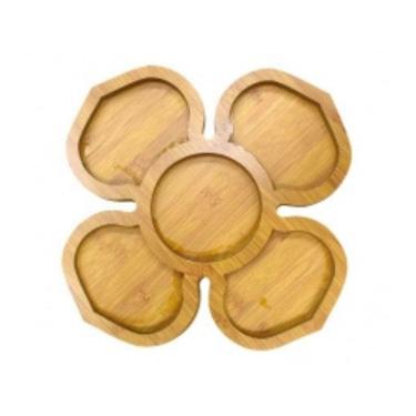 Imagem de Petisqueira Mdf Com 5 Divisórias Flor - Casita