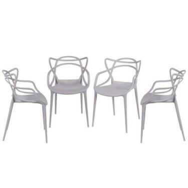 Imagem de Kit com 4 Cadeiras para Sala de Jantar Allegra Solna - OR Design