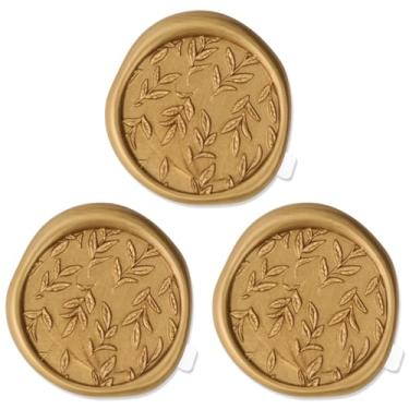 Imagem de Zaamwoyy Pacote com 50 adesivos de lacre de cera, adesivos autoadesivos de selo de envelope de festa de convite de casamento, selagem de cera vintage para tabela de assentos de casamento, presente de