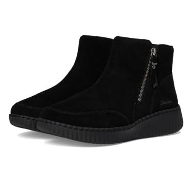 Imagem de Skechers Wilshire BLVD-Weekend Crush Bota feminina no tornozelo, Preto/preto, 37