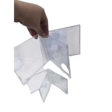 Imagem de Estojo Box Cd Acrílico Cristal DUPLA 5 PEÇAS - RIMO