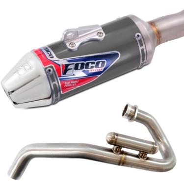 Imagem de Escapamento Curva + Ponteira Foco Racing F1 CRF 300F