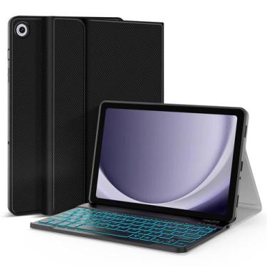 Imagem de Capa de teclado PIMOFEE para Samsung Galaxy Tab A9+ 11 2023 preta