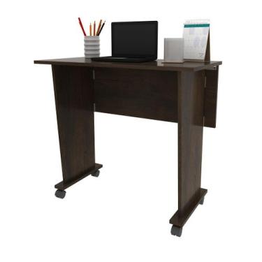 Imagem de Escrivaninha com Rodinhas Dobrável MDP Rústico Tecnomobili