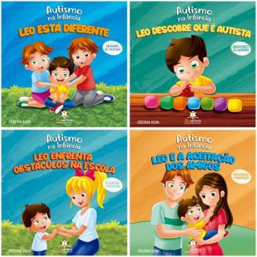 Imagem de Coleção autismo na infância - com 4 livros - blu editora
