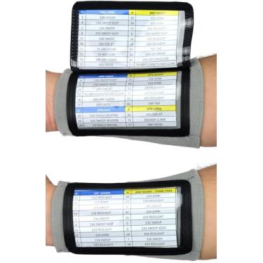 Imagem de Sports Unlimited Treinador de pulso triplo adulto, pulseiras de futebol para jogos, pulseiras de beisebol, faixas de braço QB