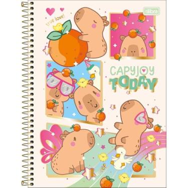 Imagem de Tilibra - Caderno Espiral Capa Dura Universitário 1 Matéria Capyclub 80 Folhas - Capa Colorida - Capyjoy Today