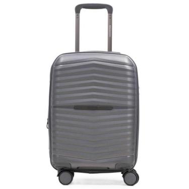 Imagem de Mala de Bordo de Polipropileno 4 Rodas Hong Kong Cinza - Bagaggio, P