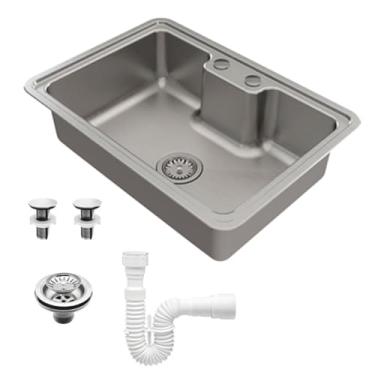 Imagem de Docol Cuba de Sobrepor/embutir 64x44 para Cozinha DocolMassima Aço Inox - Cod.Novo: 90016115016 Cod.Antigo: 01611516