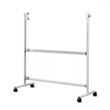 Imagem de CUTPOIY Suporte grande para quadro branco, ajuste de altura, cavalete de metal portátil branco móvel sobre rodas para quadro apagável a seco, quadro-negro